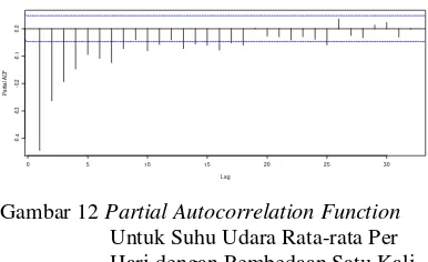 Gambar 12 Partial Autocorrelation Function 