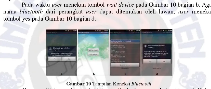 Gambar 10 Tampilan Koneksi Bluetooth 