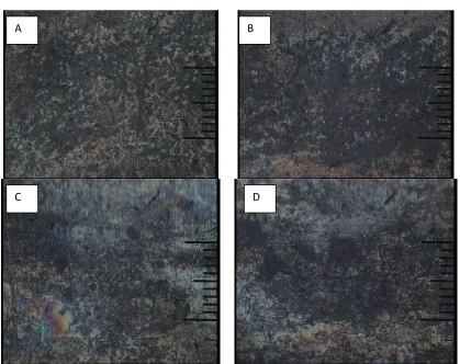Fig. 10. Microstructure welding lap (A) 8 mm long pin, which is good weld, (B) 7 mm long pin, which 