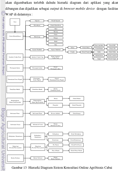Gambar 13  Hierarki Diagram Sistem Konsultasi Online Agribisnis Cabai 