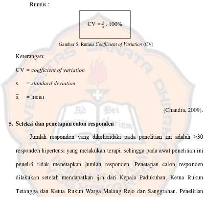 Gambar 5. Rumus Coefficient of Variation (CV) 