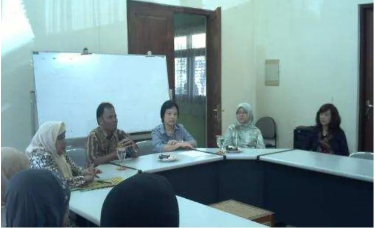 Gambar 2 Kepala Dinas Pendidikan Kabupaten Bogor sedang memberikan sambutan 