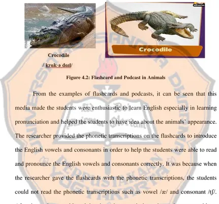 Figure 4.2: Flashcard and Podcast in Animals 