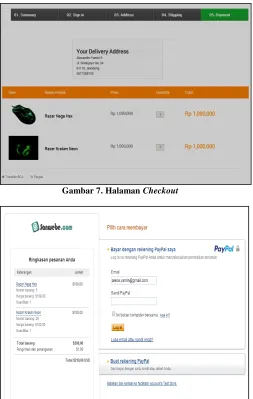 Gambar 7. Halaman Checkout 