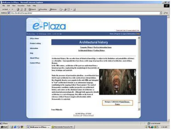 Gambar 4.2 Desain Layout halaman help dan contact E-Plaza 