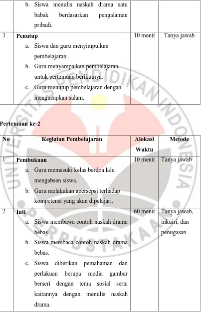 perlakuan berupa media gambar berseri dengan tema sosial serta 