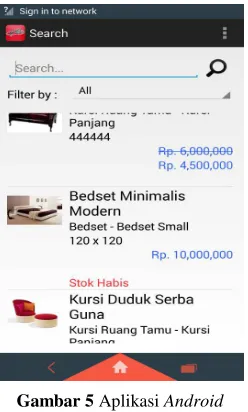 Gambar 5 Aplikasi Android 