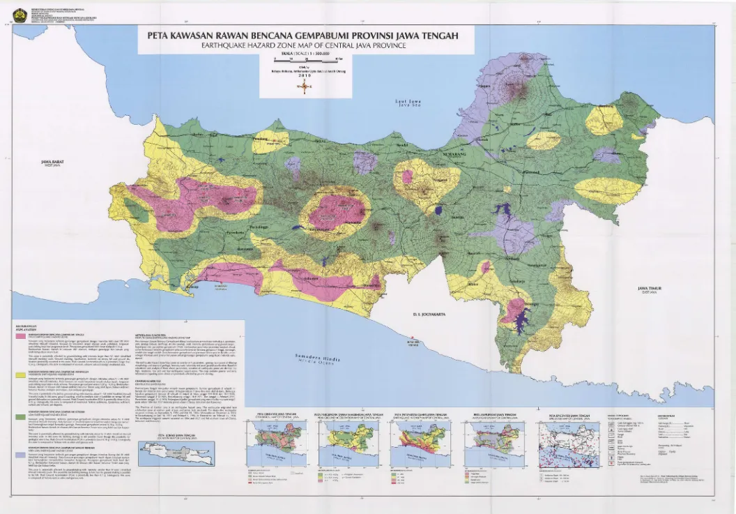 Gambar 1.2 Peta Kawasan Rawan Bencana Gempabumi Jawa Tengah