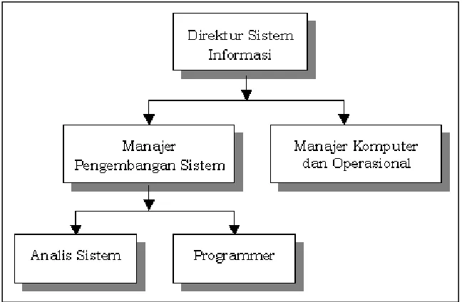 Gambar 2.7 Contoh Struktur Organisasi Sistem Informasi 