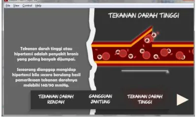 Gambar 4 Simulasi Pembuluh Darah 