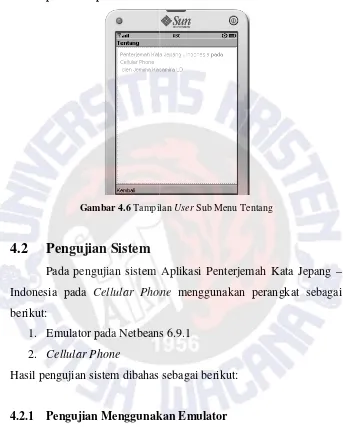 Gambar 4.6 Tampilpilan 