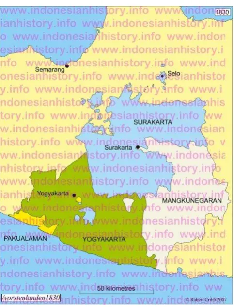 Gambar 1.Wilayah Vorstenlanden 