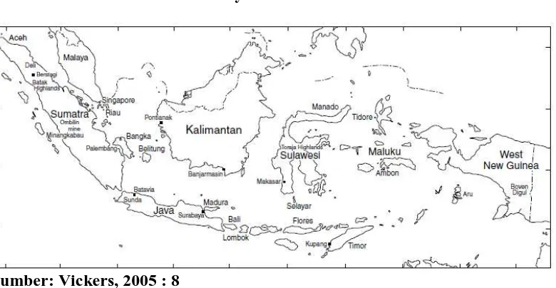 Gambar 1. Peta Wilayah Kekuasaan Hindia Belanda 