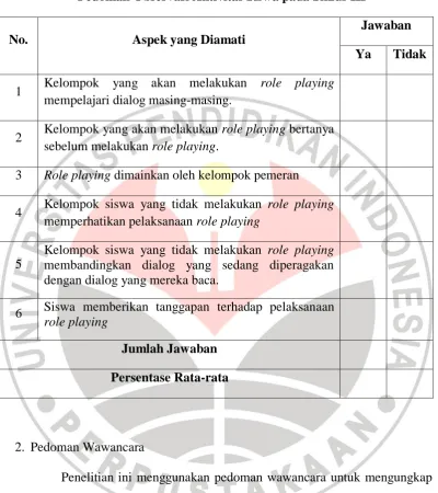 Tabel 3.6 