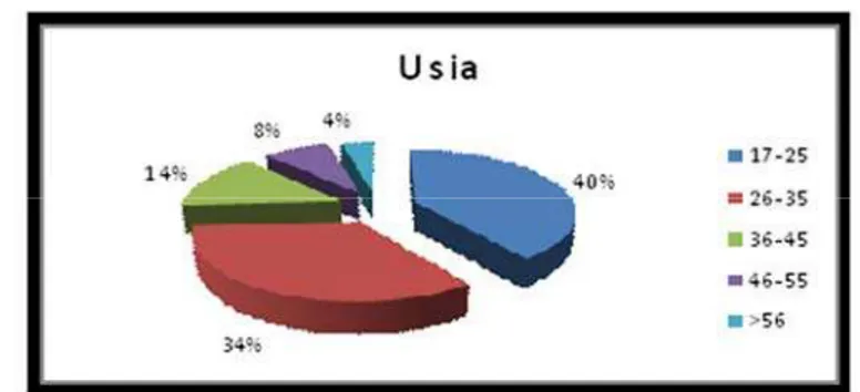 Gambar 5. Proporsi responden berdasarkan usia 