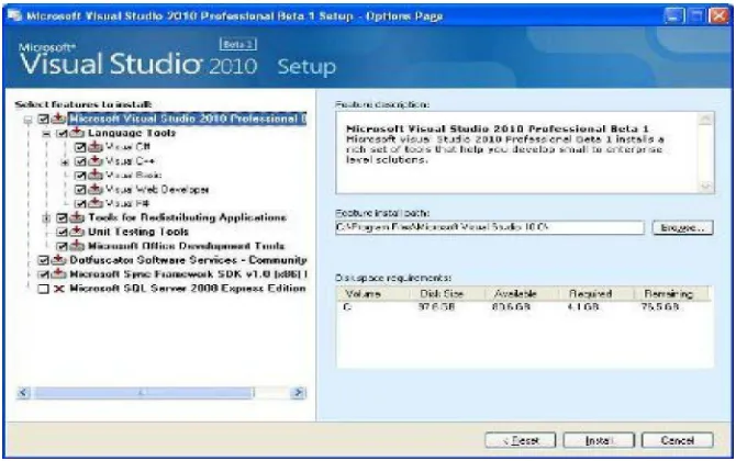 Gambar 2.2 Tampilan Visual Basic 2010 