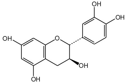 Gambar 2. Struktur Kimia Katekin 