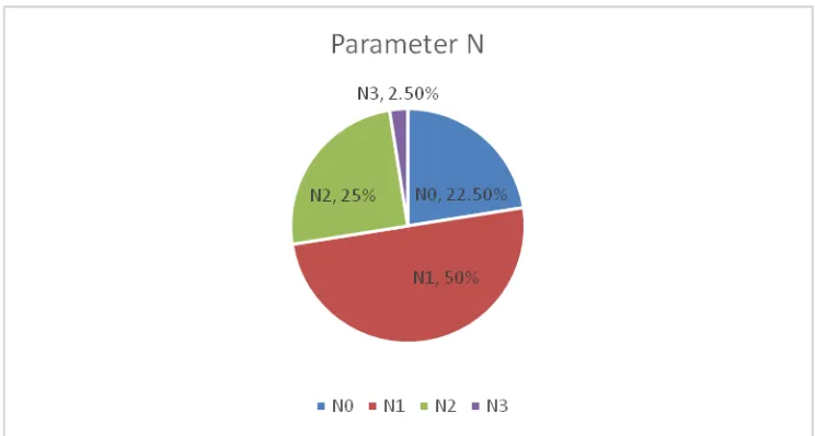 Gambar 4.1.2 Distribusi Frekuensi Klasifikasi TNM Responden untuk Parameter 