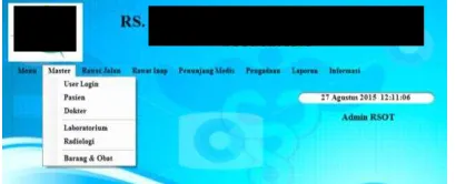 Gambar 7 Tampilan Hak Akses Administrator 