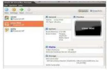 Gambar 17.  Tampilan virtualbox 