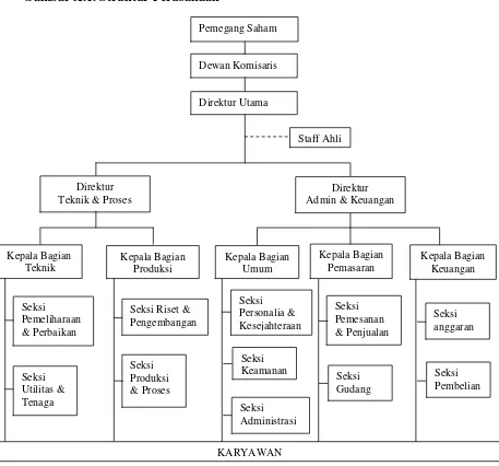 Gambar X.1. Struktur Perusahaan 