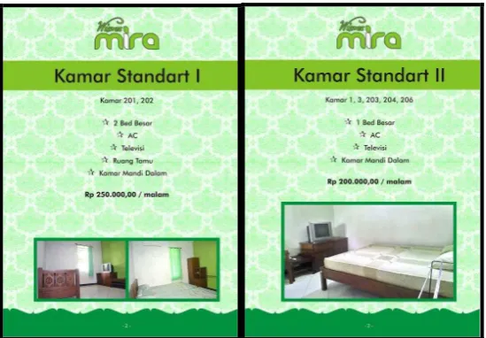 Gambar 12. katalog Wisma Mira halaman 2 dan 3 