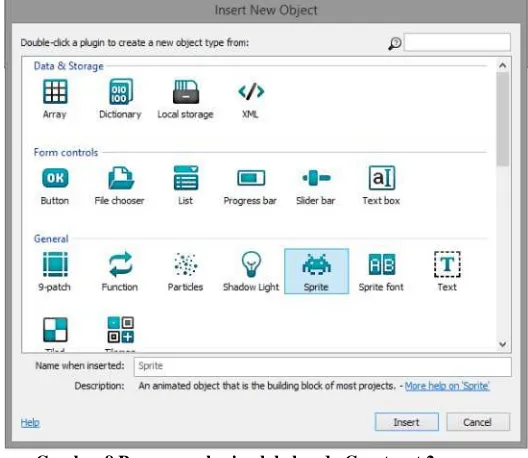 Gambar 8 Proses pemberian label pada Construct 2