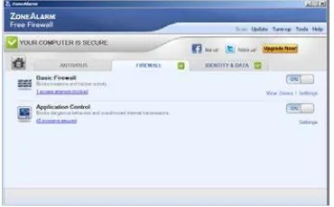 Gambar 13 Tampilan Desktop AVS Firewall 
