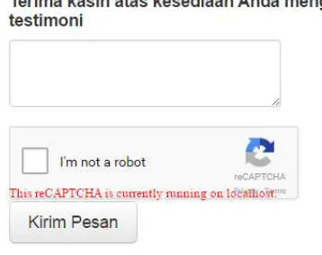 Gambar 11. Tampilan Testimoni 