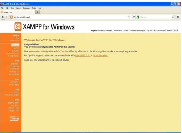 Gambar 2.11 Tampilan Awal XAMPP 