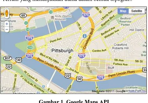 Gambar 1. Google Maps API 