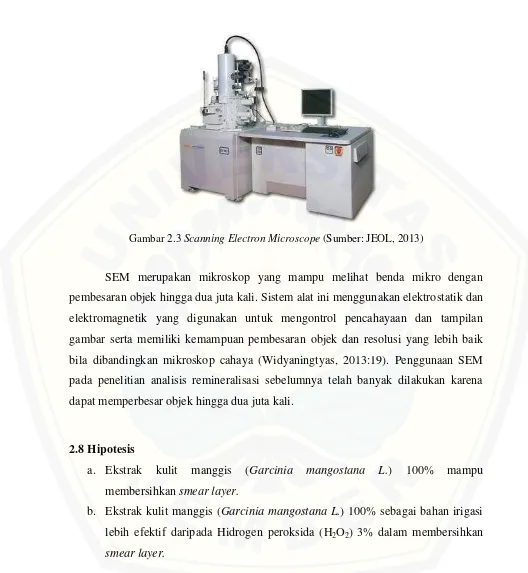 Gambar 2.3 Scanning Electron Microscope (Sumber: JEOL, 2013) 