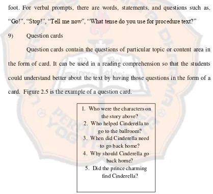 Figure 2.5 Example of a Question Card 