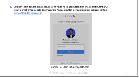 Gambar 2. Login Scholar.google.com 