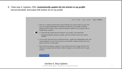Gambar 6. Step Updates