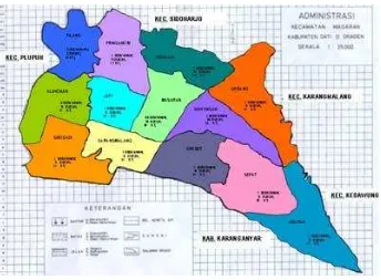 Gambar 3.4.: Peta Kecamatan Masaran 