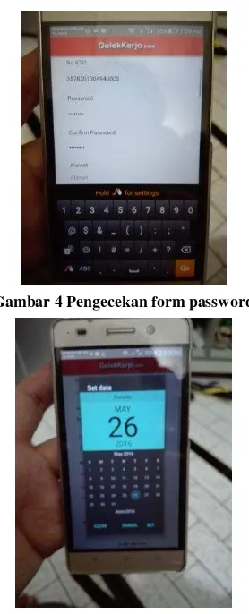 Gambar 4 Pengecekan form password 