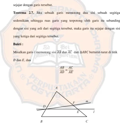 Gambar 2.8 Garis memotong segitiga (3) 
