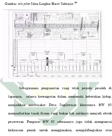 Gambar site plan Jalan Lingkar Barat Sidoarjo: 89 