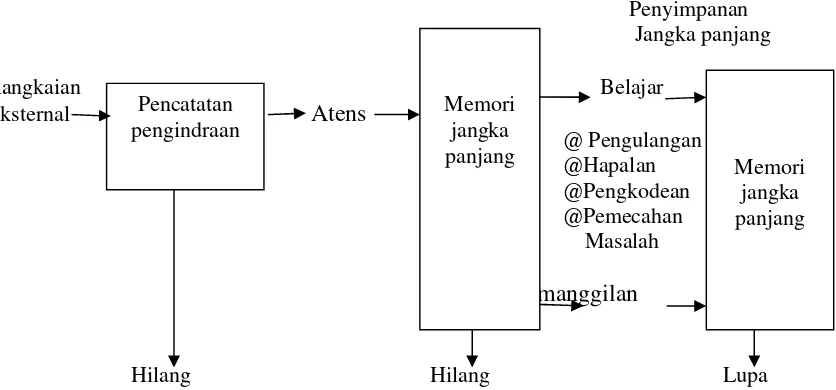 Gambar 2: Sistem Pemrosesan Informasi (Arends) dikutip dari Trianto (2009:33) 