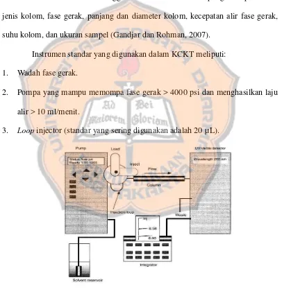 Gambar 4. Instrumen standar dalam KCKT (Watson, 1999) 