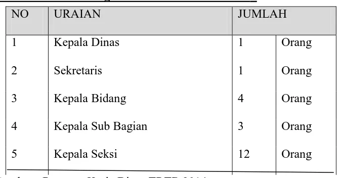 Gambar 3.2. Struktur Organisasi Dinas TRTB Kota Medan 