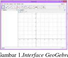 Gambar 1.Interface GeoGebra 