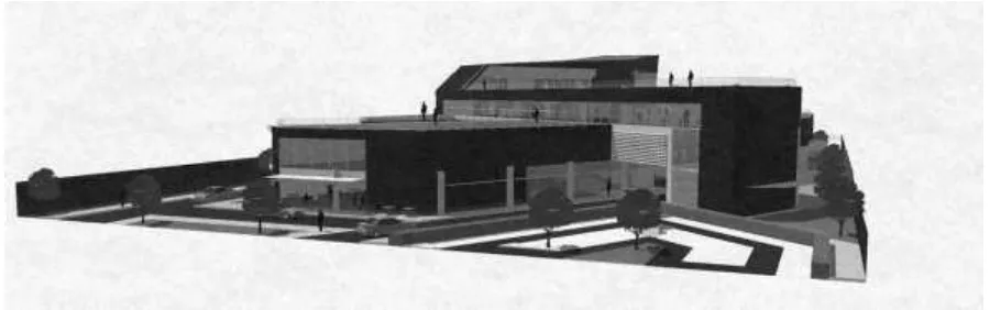 Gambar. 1. Fasade desain bangunan Perpustakaan Nasional 