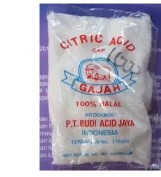 Gambar 2.1 Asam Sitrat