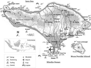 Gambar 1.3 Peta Daerah Nusa Dua Bali 