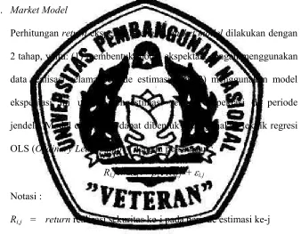 Gambar 2.4 : Perode Estimasi dan Periode Jendela 