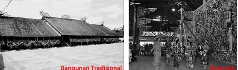 Gambar. 3. Balai Adat dan Kebudayan Suku Dayak Kenyah Desa Pampang Sumber : www.travel.detik.com 