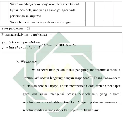 Tabel 3.4 