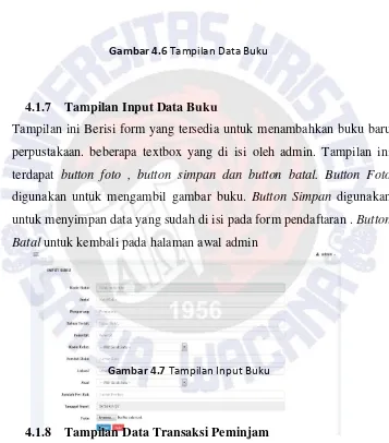 Gambar 4.6 Tampilan Data Buku 